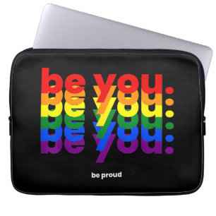 Sei du selbst, sei stolz LGBTQ Stolz Regenbogen Le Laptopschutzhülle