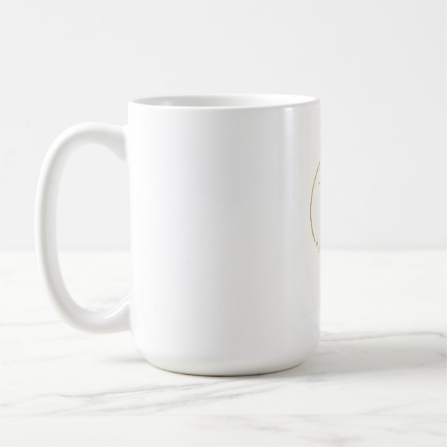 Sei du selbst VS Monogramm-Logo Kaffeetasse (Links)