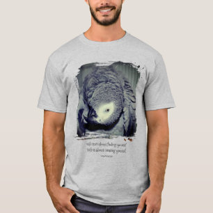 Sei du selbst Zitat süßer Papagei Inspirierend T-Shirt