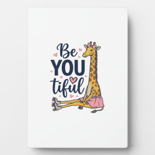 Sei Du Tiful Giraffe Rollschuh Vintage-Shirt De Fotoplatte