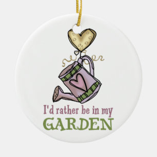 Sei eher in meinem Garten Keramik Ornament