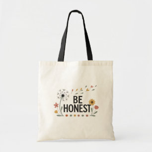Sei ehrlich Florale Tasche Pink Gelb Grün Blumen