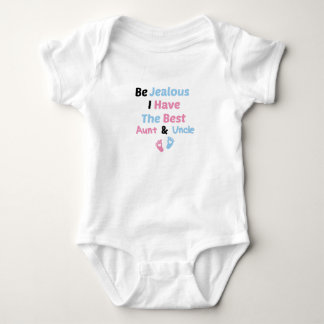 Sei eifersüchtig, ich habe die beste Tante und Onk Baby Strampler