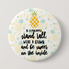 Sei ein Ananas-Round-Button Button