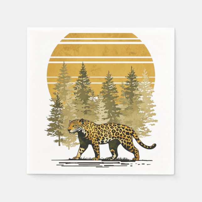 Sei ein Aztec Jaguar Serviette (Vorderseite)