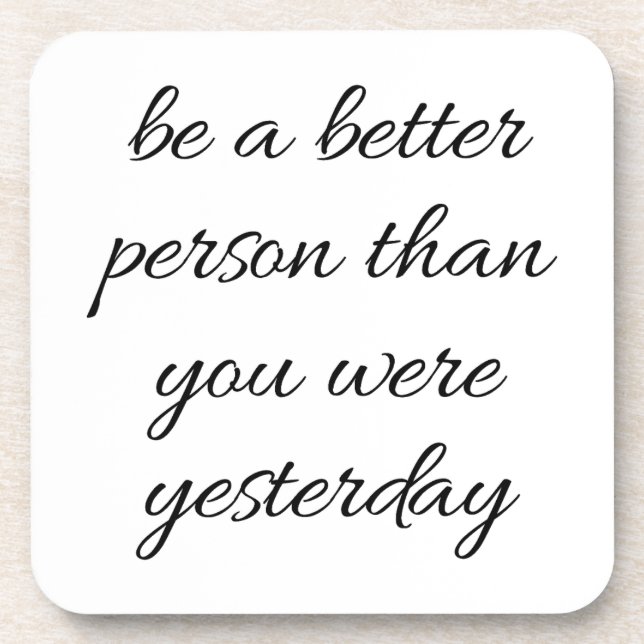 Sei ein besserer Untersetzer aus Kunststoffen (Vorderseite)