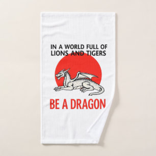 Sei ein Drache - Einzigartiges Fantasy-Design Handtuch