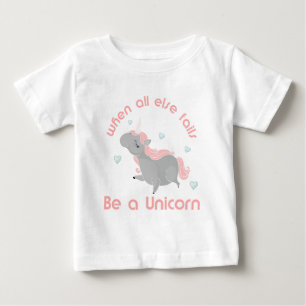 Sei ein Einhorn Baby T-shirt