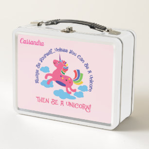 Sei ein Einhorn-Lunchbox Metall Lunch Box