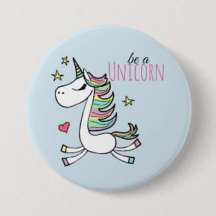 Sei ein Einhornknopf Button