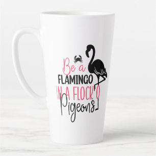 Sei ein Flamingo in einer Flock von Tauben-27308 Milchtasse