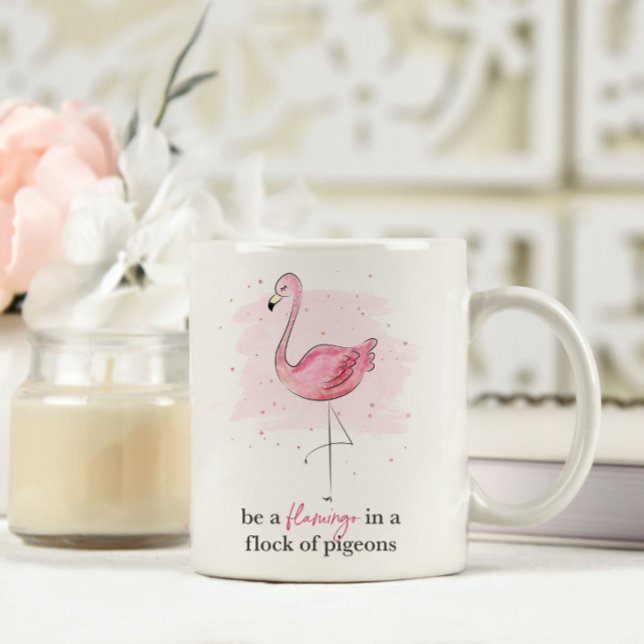 Sei ein Flamingo Jumbo-Tasse (Von Creator hochgeladen)