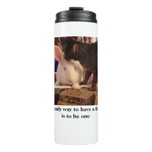 Sei ein Freund Thermosbecher (Vorderseite)