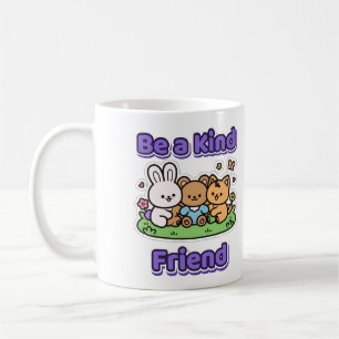 Sei ein freundlicher Freund Süße Tierfreunde Freun Kaffeetasse