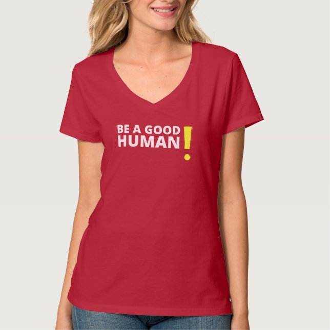 Sei ein gutes positives und gesundes Sprichwort-Sh T-Shirt (Vorderseite)