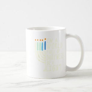 Sei ein Licht Frohes Chanukka Menora Jüdisches Ges Kaffeetasse