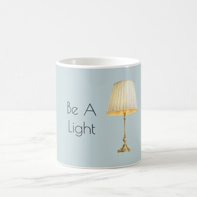 Sei ein Licht Kaffeetasse (Mittel)