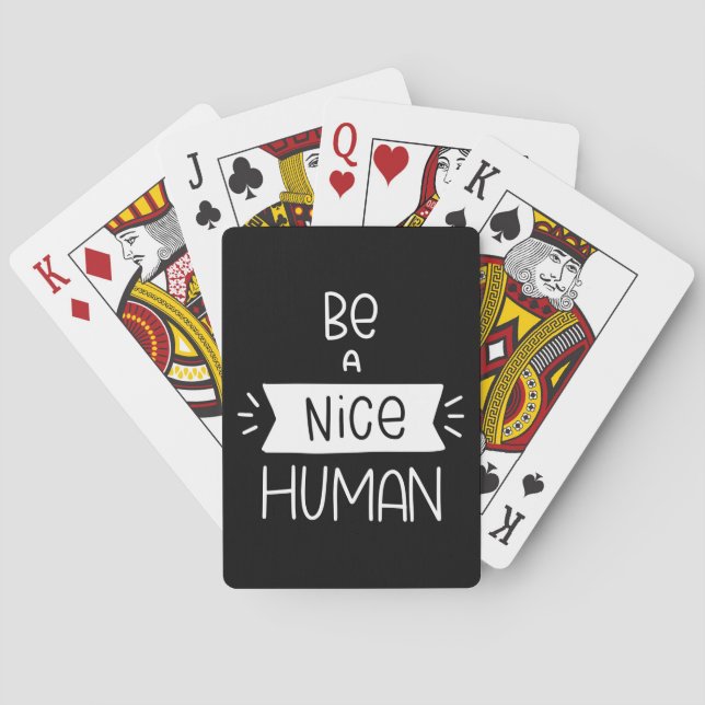 Sei ein netter Mensch Spielkarten (Rückseite)