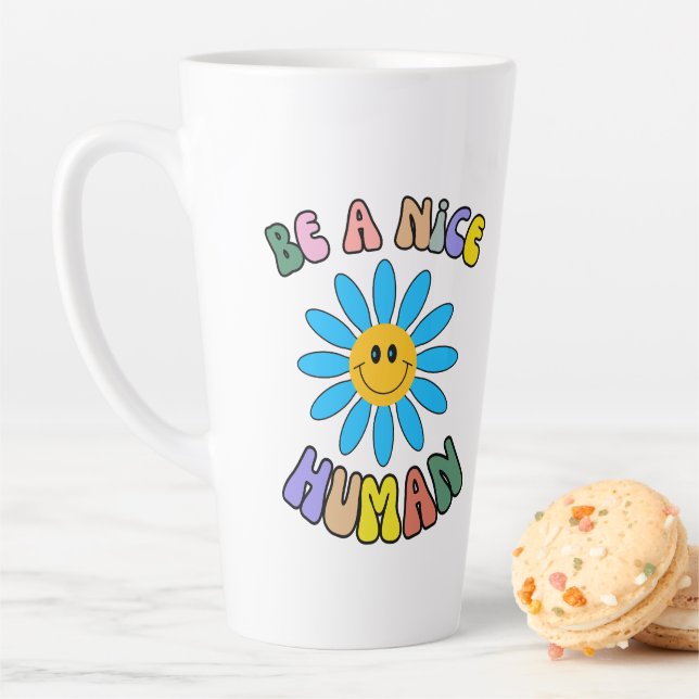 Sei ein netter Retro Groovy Milchtasse (Beispiel)