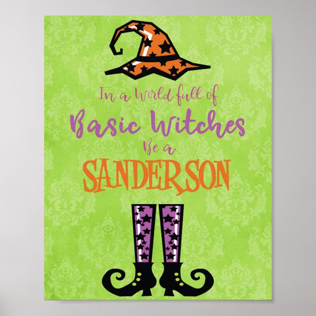 Sei ein Sanderson in einer Welt der einfachen Hexe Poster (Vorne)