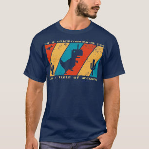 Sei ein Unicornasaurus Rex in einem Feld von Unico T-Shirt