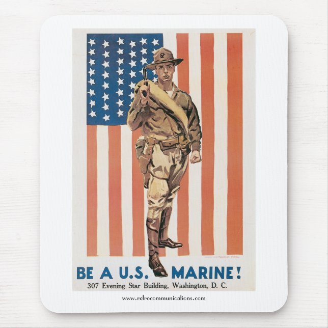 Sei ein US Marine World War l Poster Mousepad (Vorne)