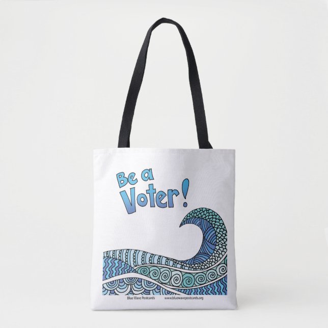 Sei ein Wähler-Tote Tasche (Vorderseite)