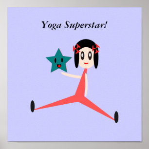 Sei ein Yoga-Superstar Poster