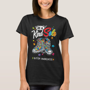 Sei eine freundliche Seele Autism Awareness Regenb T-Shirt
