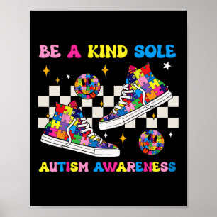 Sei eine freundliche Seele Autism Awareness Sneake Poster