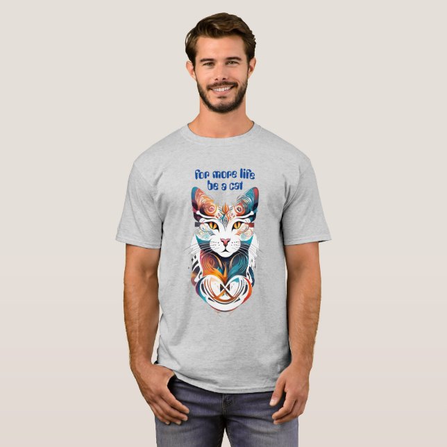 Sei eine Katze T-Shirt (Vorne ganz)