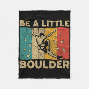 Sei eine kleine Boulder Walls lustige Kletter Boul Fleecedecke