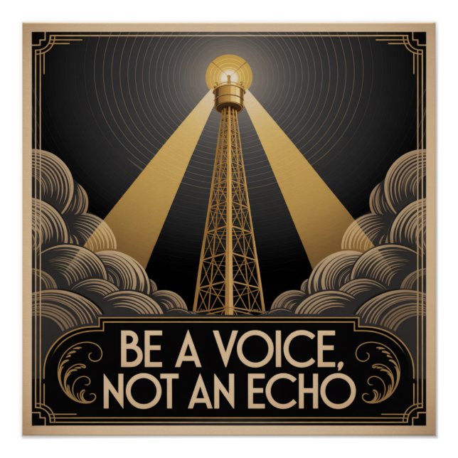 Sei eine Stimme, kein Echo Poster (Vorderseite)