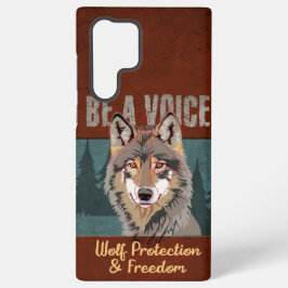 Sei eine Stimme - Wolf-Schutz und Freiheit Samsung Galaxy Hülle