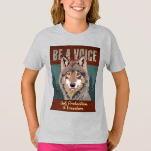 Sei eine Stimme - Wolf-Schutz und Freiheit T-Shirt