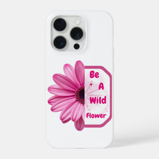 Sei eine Wildblumen-Rosa-Blumen-Ästhetik-Handyhüll iPhone 15 Pro Hülle