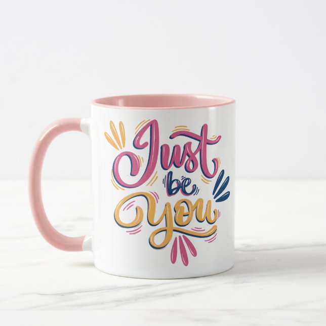 Sei einfach du moderne Coffee Tasse (Links)