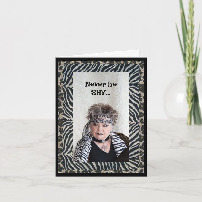 Sei einfach glücklich karte (Vorderseite)