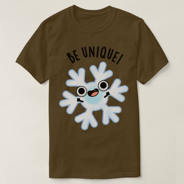 Sei einzigartig Funny Crazy Snowflake Puff 1 T-Shirt (Design vorne)