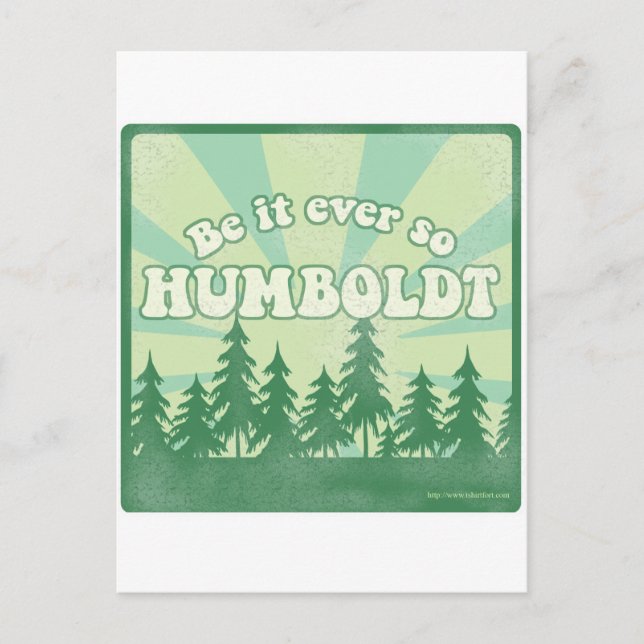 Sei es je so Humboldt Postkarte (Vorderseite)