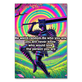 "Sei fett, sei du" Hochwertige Tischnummer