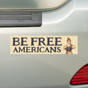 Sei freier Autoaufkleber der Amerikaner