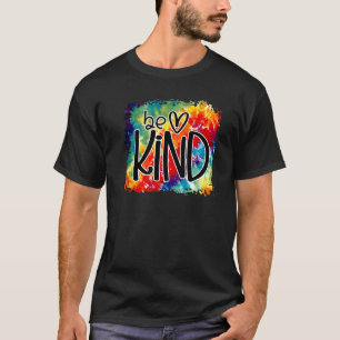 Sei freundlich farbenfroher Regenbogen Niedlich He T-Shirt