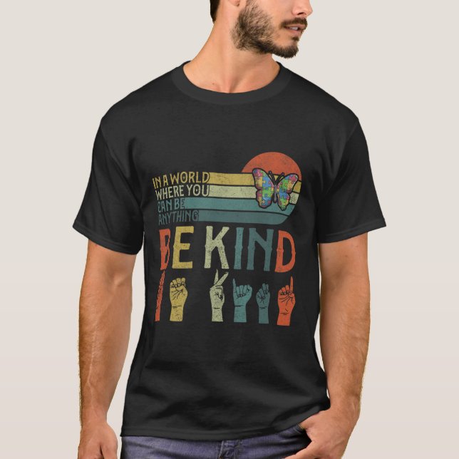 Sei freundlich Gebärdensprache  T-Shirt (Vorderseite)