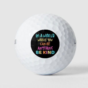 Sei freundlich golfball