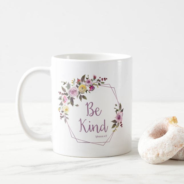 Sei freundlich kaffeetasse (Mit Donut)