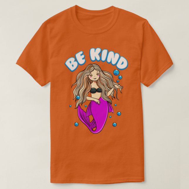 Sei freundlich Meerjungfrau wählen Kindness AntiBu T-Shirt (Design vorne)