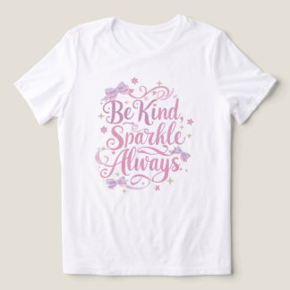 "Sei freundlich, strahle immer" Inspirierender Spr Tri-Blend Shirt