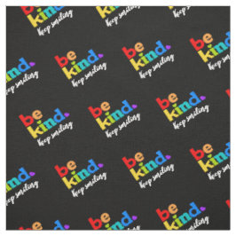 Sei freundlicher, farbiger Regenbogen-Sondertext Stoff