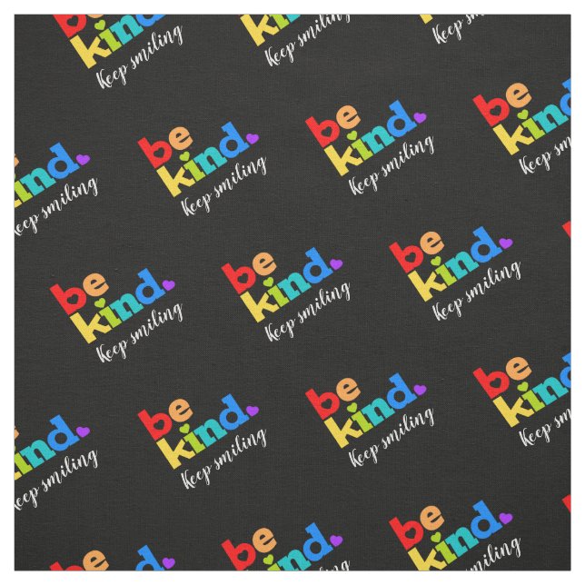 Sei freundlicher, farbiger Regenbogen-Sondertext Stoff (Muster)